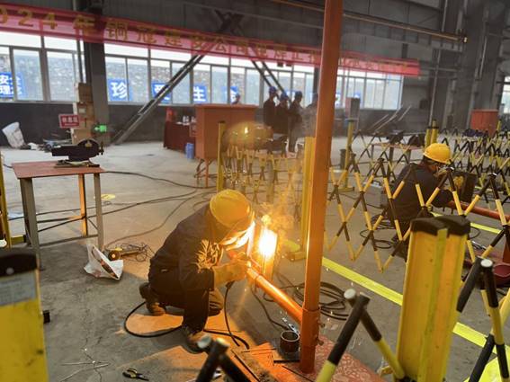 公司舉辦電焊工、電工技術(shù)比武